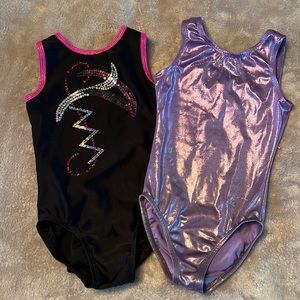 Ozone gymnastics leotards-size child small (set of 2)
